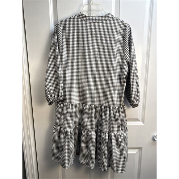 Petal & Pup Daria Dress in Black and White Gingham Print. Size M/L. Retail $69 - Picture 8 of 8